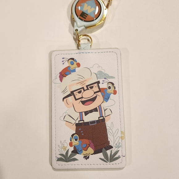 Loungefly Disney Pixar UP Carl Russel Kevin Retractable Lanyard ID Holder - Picture 10 of 11